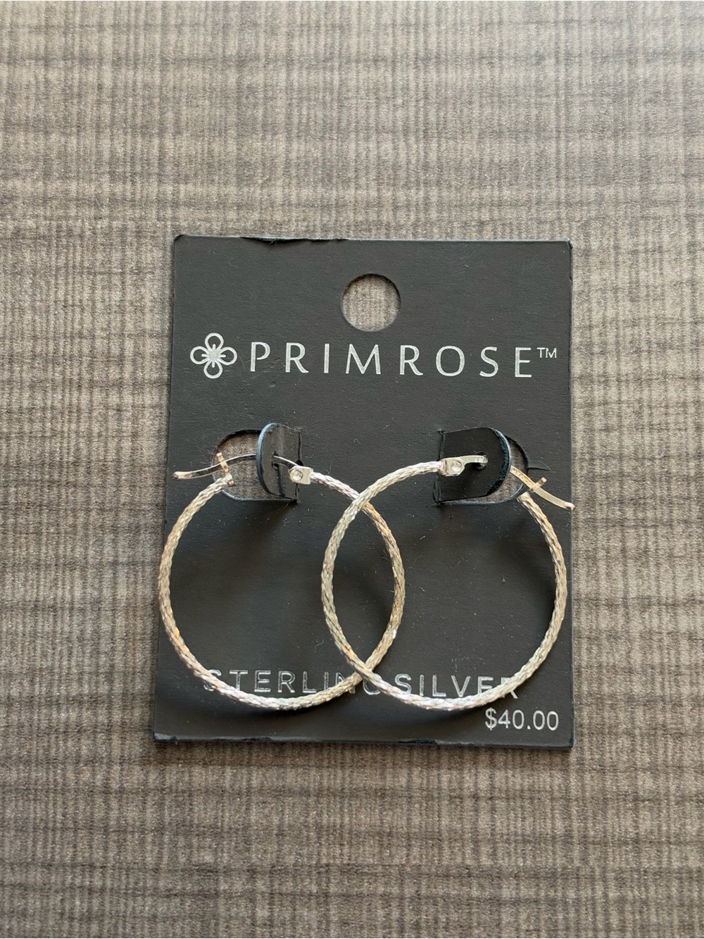 NWT Kohl’s Primrose Sterling Silver Hoops 925 $40MSRP
